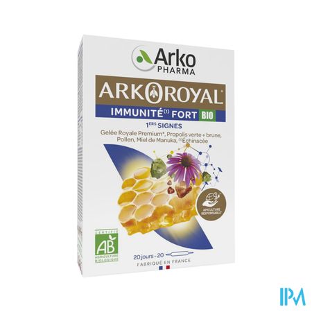 Arkopharma Arkoroyal Immunite Fort Bio 1er Signes Ampoule Buvable 10ml 20