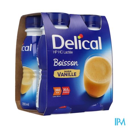 Delical Boisson Lactée Hp-hc Vanille 4x200ml