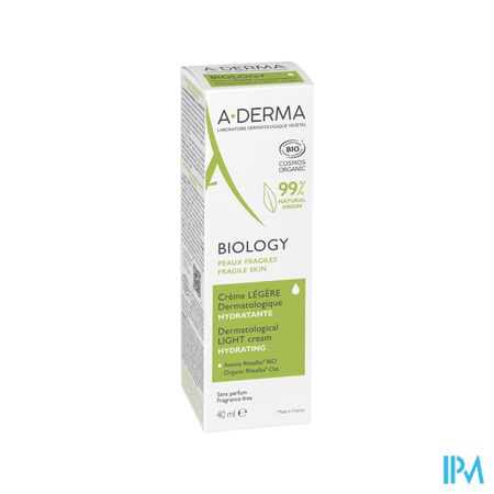 A Derma Biology Creme Legere Dermatologique Hydratante 40ml