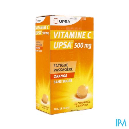 Vitamine C Upsa 500mg Orange Comprime A Croquer 30