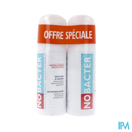 Nobacter Mousse A Raser Sans Blaireau 150ml X2