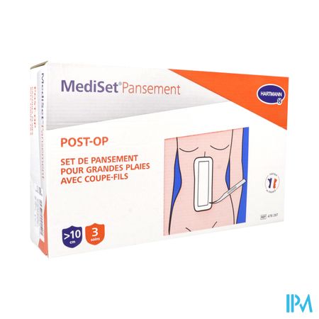 Hartmann Mediset Pansement Postop Grande Plaie Suturee Avec Coupe Fil 3