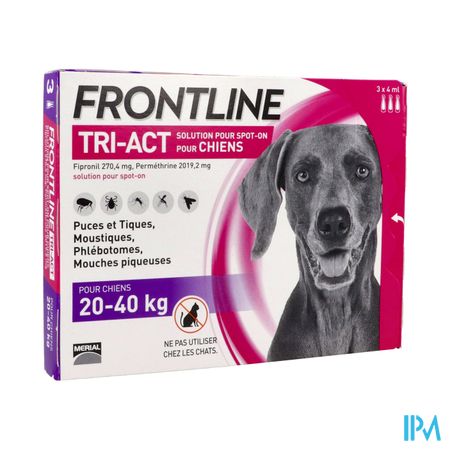 Frontline Tri Act Spot On Chien l Solution X3