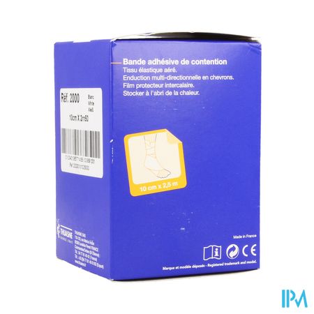 Biplast Bande Adhesive Blanc 2m5 X 10cm