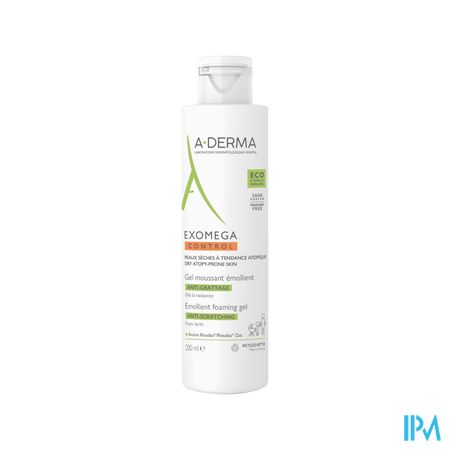 A Derma Exomega Control Gel Moussant Emollient Antigrattage 200ml