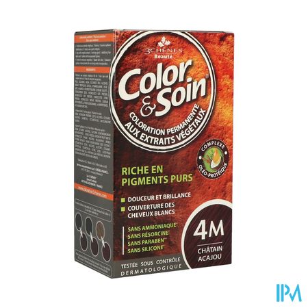 Color Soin 4m Chatain Acajou Etui 60ml X2