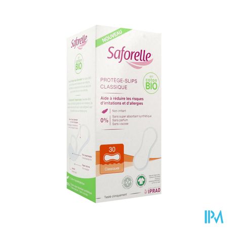 Saforelle Protege Slip Classique 100% Coton Bio 30