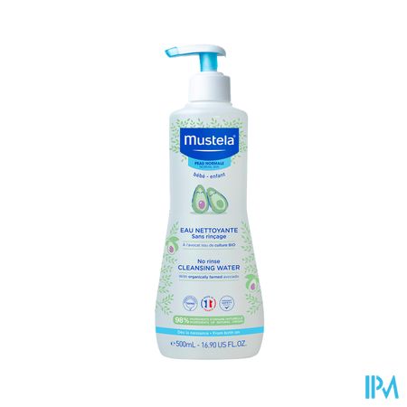 Mustela Bebe Enfant Eau Nettoyante Sans Rincage A l Avocat Bio 500ml