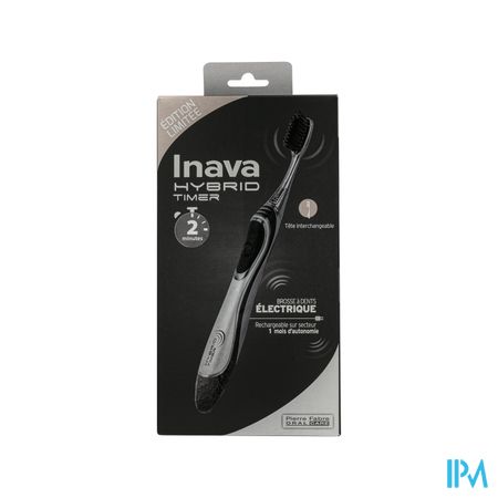 Inava Hybrid Timer Brosse A Dents Electrique Black