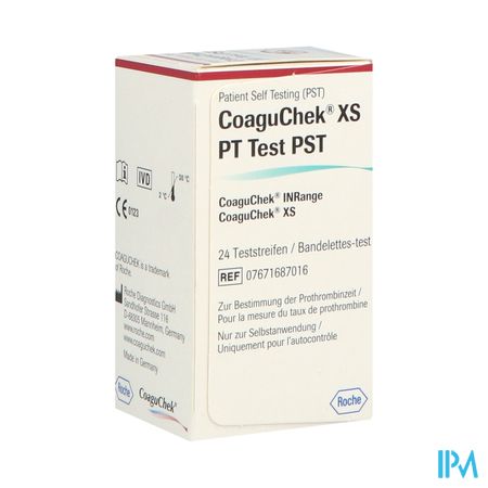 Coaguchek Xs Pt Test Pst Bandelette Mesure Inr 24