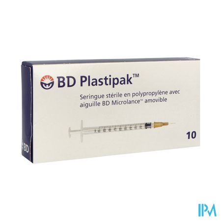 Bd Plastipak Seringue Montee Tuberculine 1ml 10