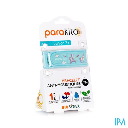 Parakito Bracelet Antimoustique Rechargeable Junior Licorne