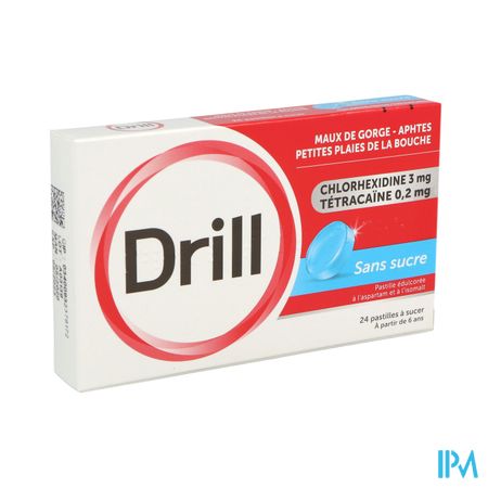 Drill Sans Sucre Pastille A Sucer 24