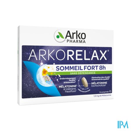 Arkopharma Arkorelax Sommeil Fort 8h Comprime 15