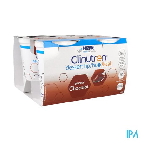 Clinutren Dessert Hp Hc+ 2kcal Creme Chocolat 200g X4