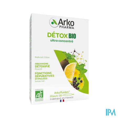 Arkopharma Arkofluides Bio Detox Ampoule Buvable 10ml 20