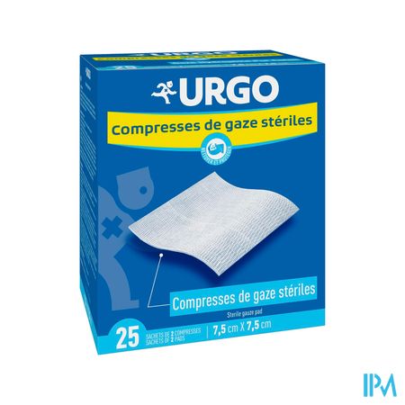URGO COMP ST 25 SACH/2 7,5X7,5