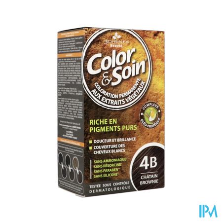 3chenes Color Soin 4b Chatain Brownie Etui 60ml X2