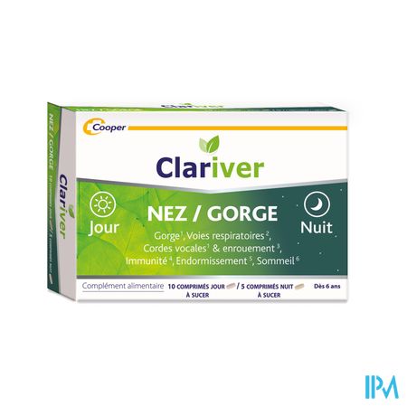 Cooper Clariver Nez Gorge Jour Nuit Comprime 15