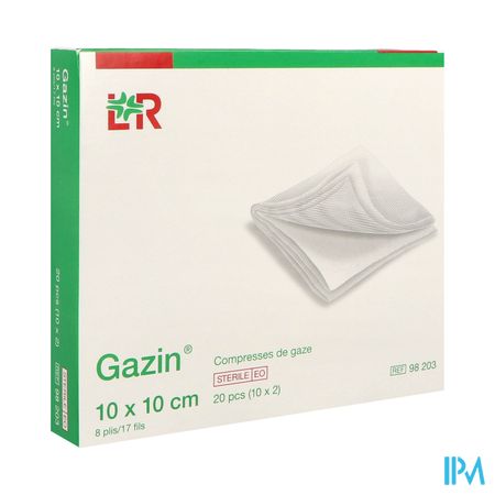 Lohmann Gazin Compresse Sterile 10cm X 10cm Sachet 2 10