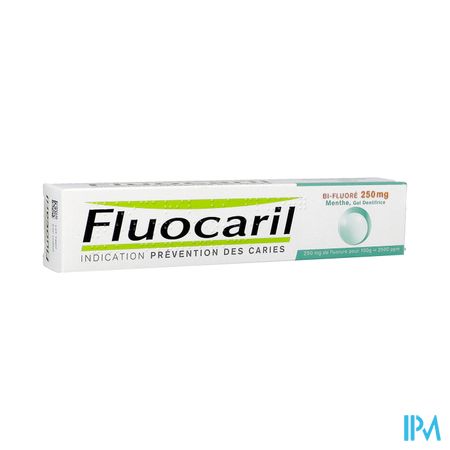 Fluocaril Bi Fluore 250mg Gel Dentifrice Menthe 75ml