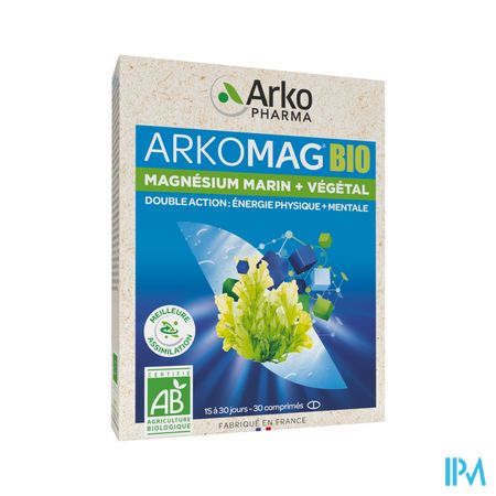 Arkopharma Arkomag Magnesium Marin + Vegetal Bio Comprime 30