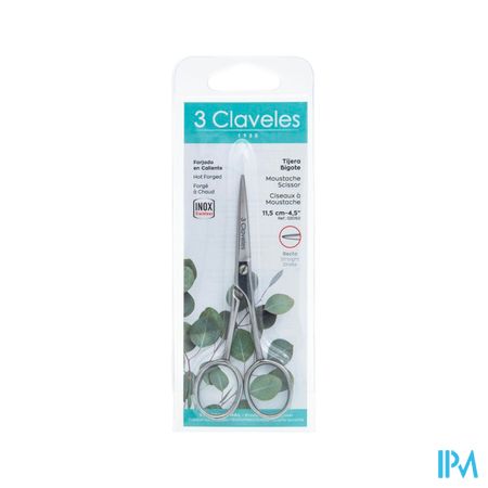 3 Claveles Ciseaux Moustache 11cm5