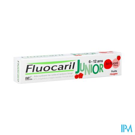 Fluocaril Junior Dentifrice 6/12ans Fruits Rouges 75ml