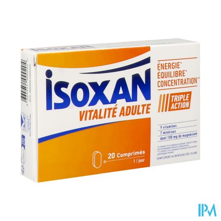 Isoxan Vitalite Adulte Comprime 20