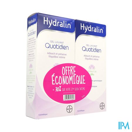 HYDRALIN QUOTIDIEN GEL LAV 400MLX2