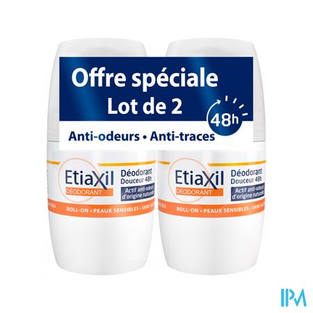 Cooper Etiaxil Deodorant Douceur 48h Roll On 50ml X2