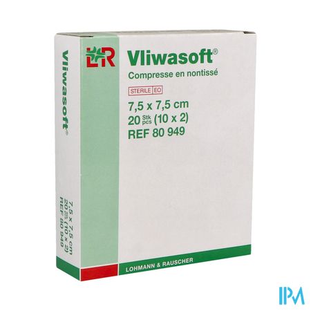 Lohmann Vliwasoft Compresse Sterile Non Tissee 7cm5 X 7cm5 S2 10