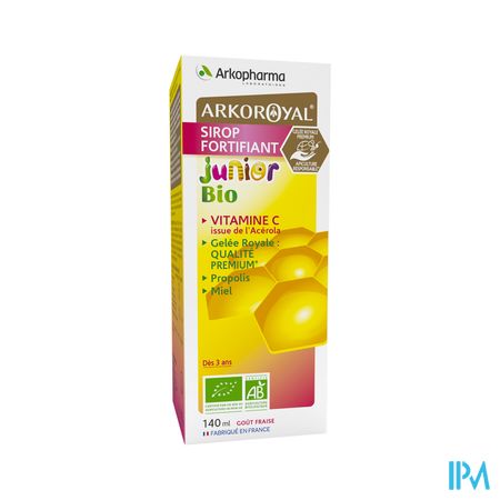 Arkopharma Arkoroyal Sirop Fortifiant Junior Bio Fraise 140ml