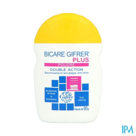 Bicare Gifrer Plus Poudre Dentifrice Mentholee 60g