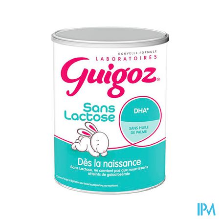 Guigoz Sans Lactose Des La Naissance Poudre 400g