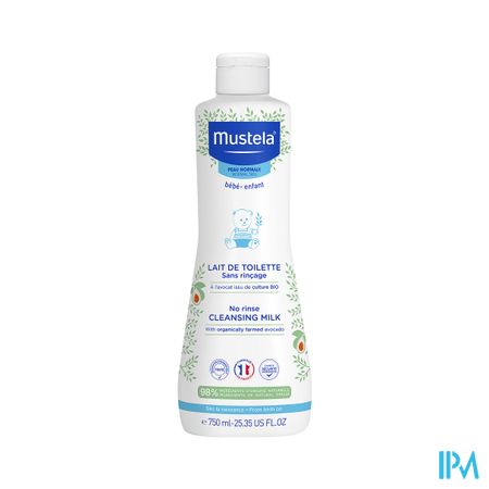 Mustela Pn Lait Toilette S/rincage 750ml