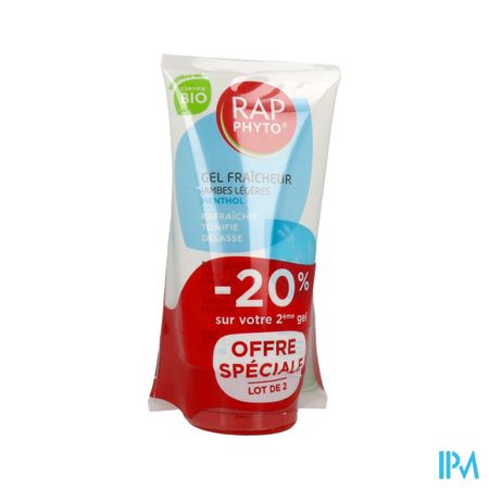 Rap Phyto Bio Gel Fraicheur Jambes Legeres Menthol 150ml X 2