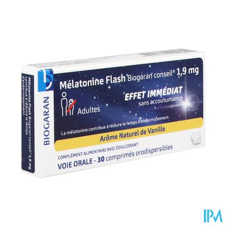 BIOGARAN MELATONINE FLASH 1,9MG 30