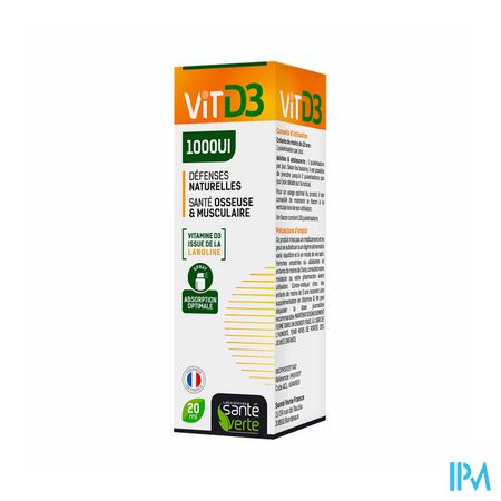 SANTE VERTE VIT D3 1000UI 20ML