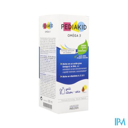 PEDIAKID OMEGA3 CITR/COLA SP 125ML
