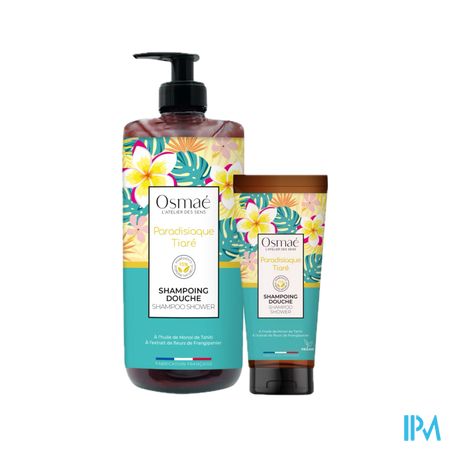 Osmae Gel Douche Paradisiaque Tiare Flacon Pompe 1l