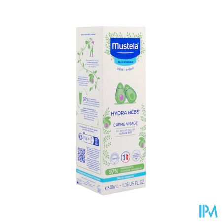 Mustela Bebe Enfant Hydra Bebe Enfant Creme Visage A l Avocat Bio 40ml