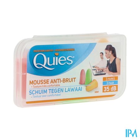 Quies Mousse Fluo Protection Auditive 6