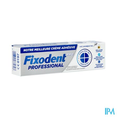 Fixodent Pro Professional Creme Adhesive Premium Pour Prothese Dentaire 40g