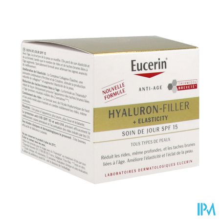 Eucerin Hyaluron Filler +elasticity Soin De Jour Spf15 50ml