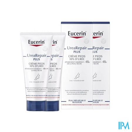 Eucerin Creme Pieds 10% Uree Peaux Seches 100ml X2