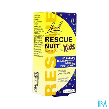 Rescue Bach Nuit Kids Compte Gouttes 10ml