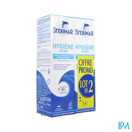 Sterimar Hygiene Confort Nez Spray 100ml X2 Offre Promo
