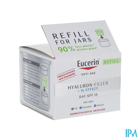 Eucerin Hyaluron Filler +3x Effect Soin De Jour Spf15 Peau Seche Recharge 50ml