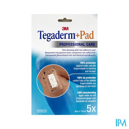 TEGADERM + PAD PANSADH 9X15CM 5
